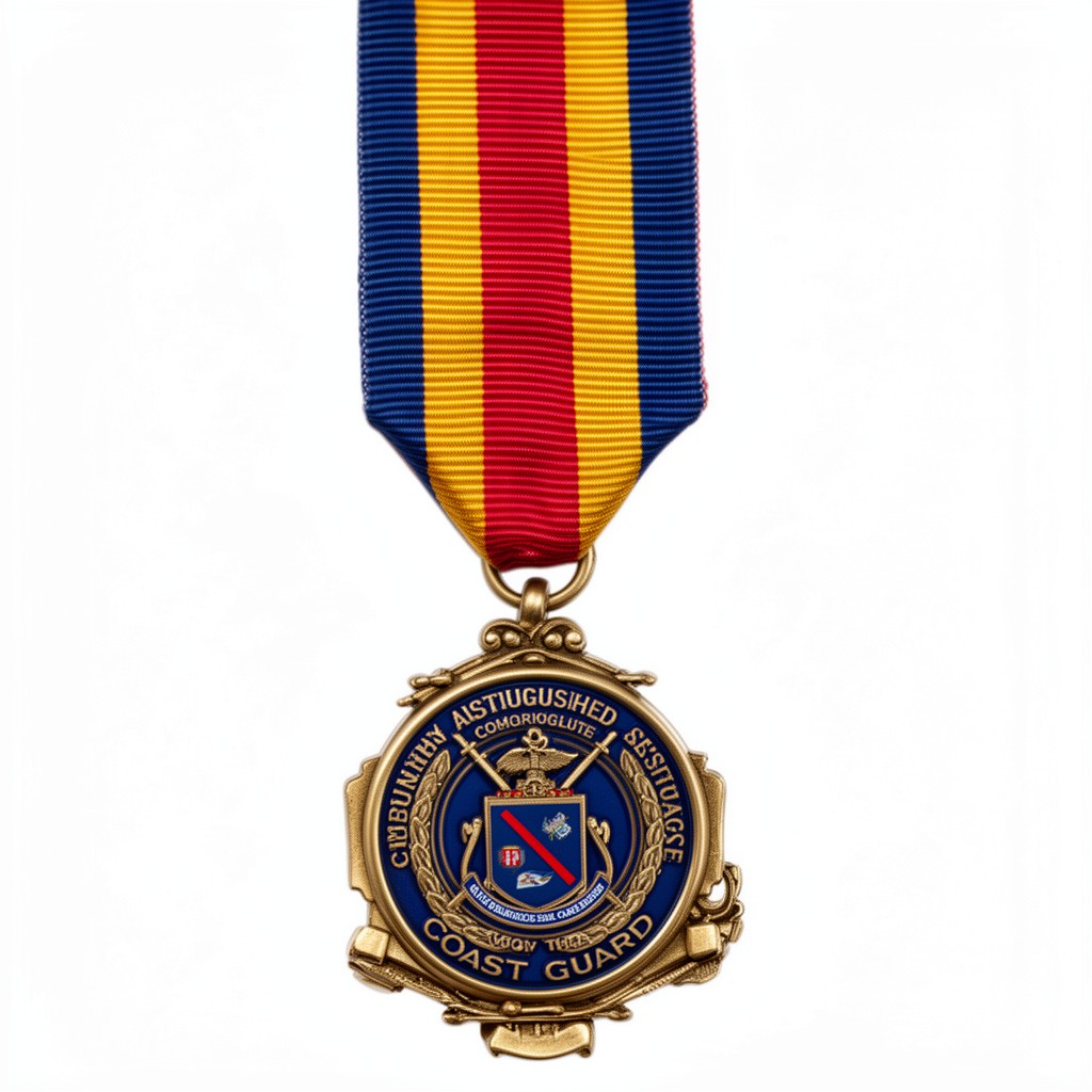 AI-generated illustration of Coast Guard Distinguished Service Medal
