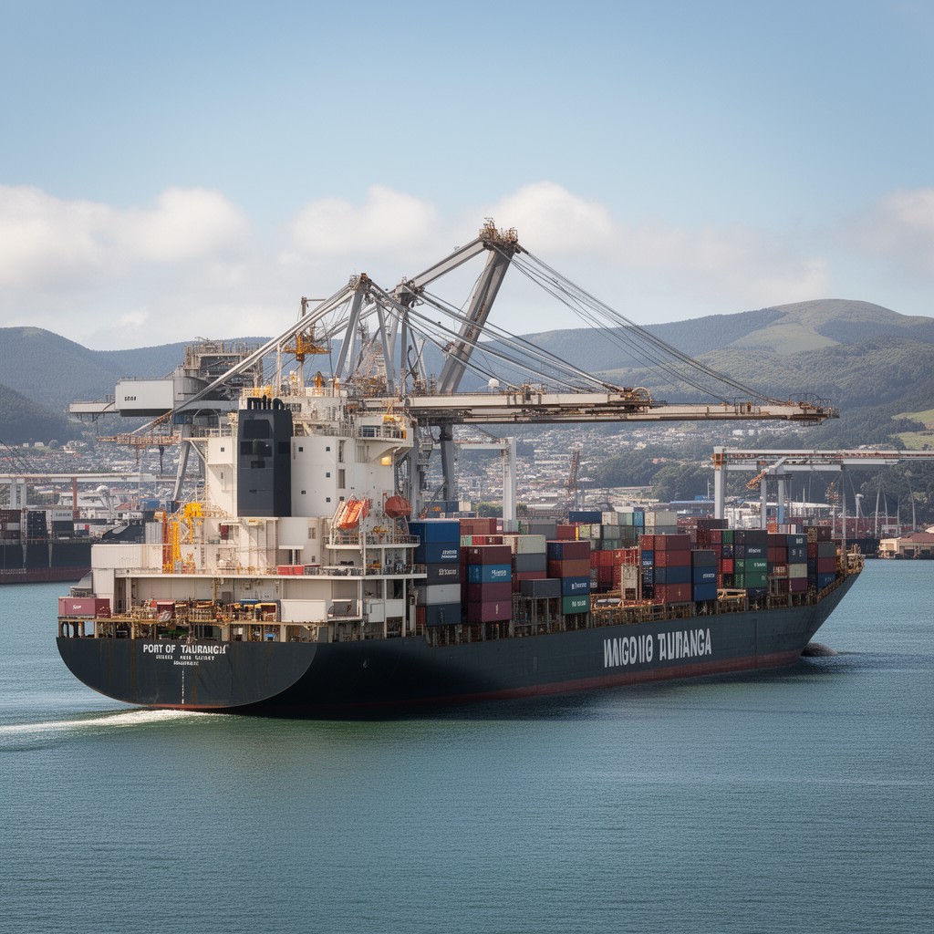 AI-generated illustration of Port of Tauranga