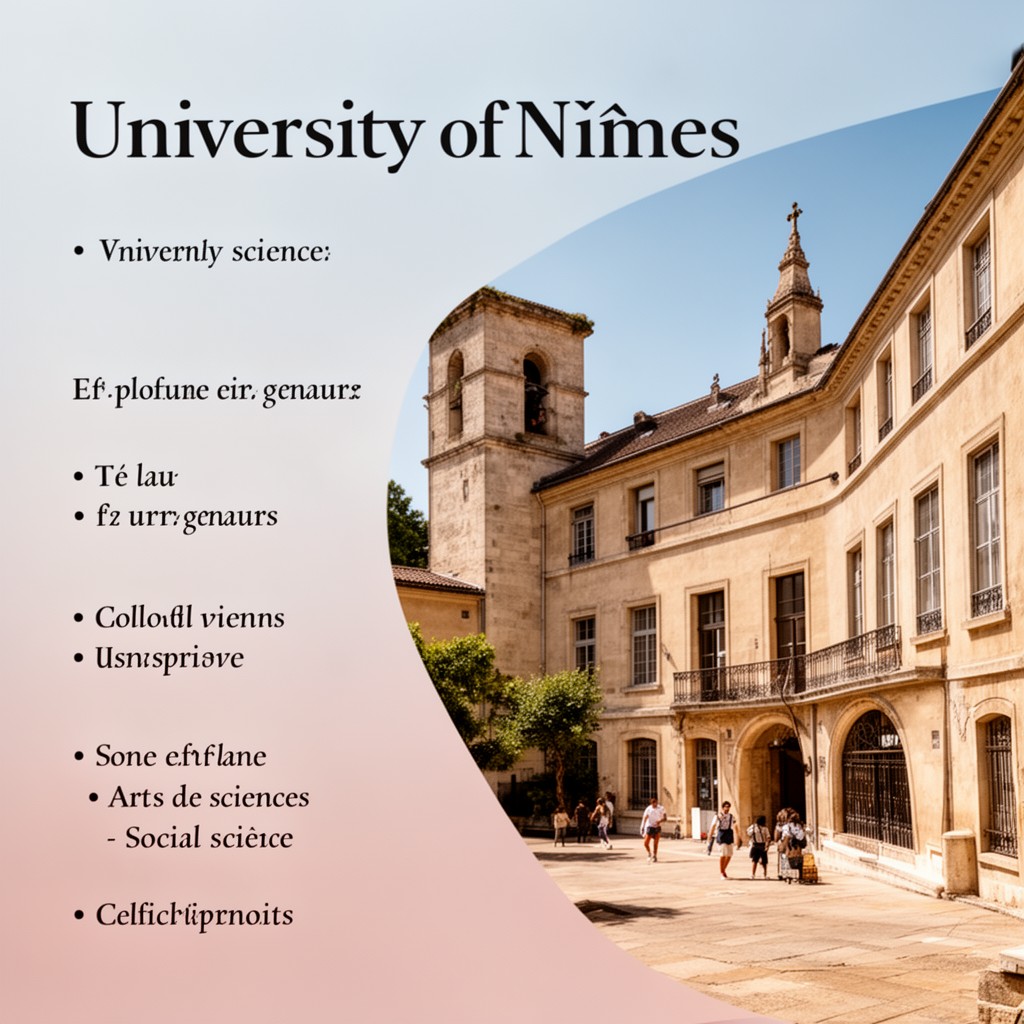 AI-generated illustration of University of Nîmes