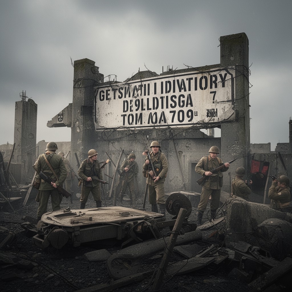 AI-generated illustration of German 709th Static Infantry Division