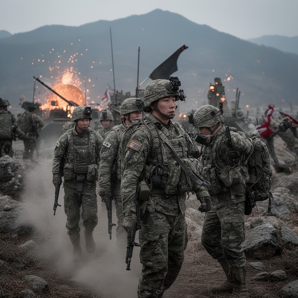 AI-generated illustration of ROK I Corps