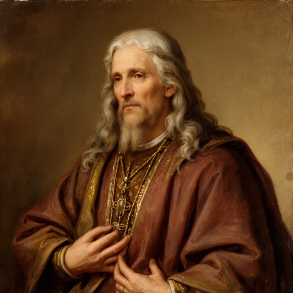AI-generated illustration of Pseudo-Dionysius the Areopagite