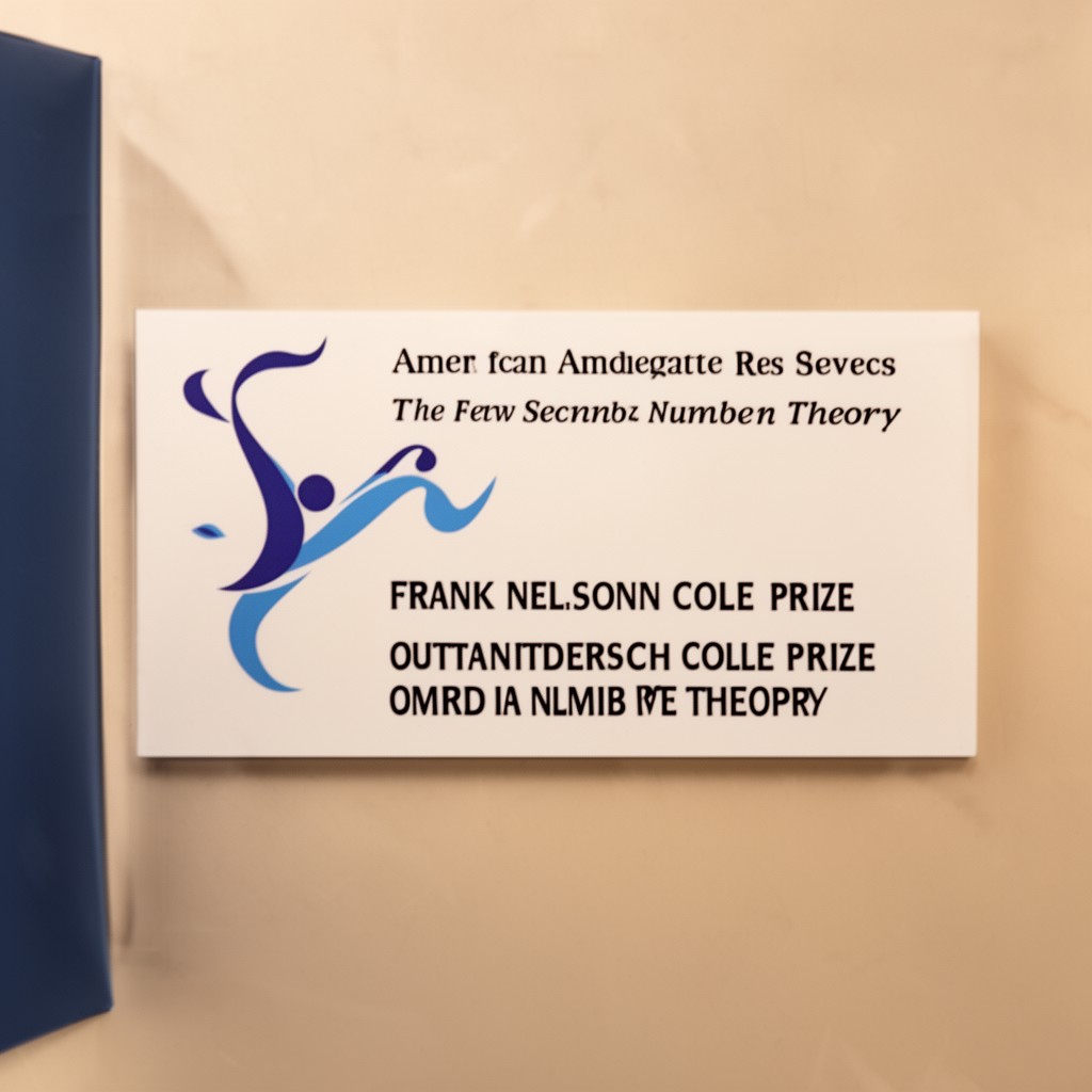 AI-generated illustration of Frank Nelson Cole Prize in Number Theory