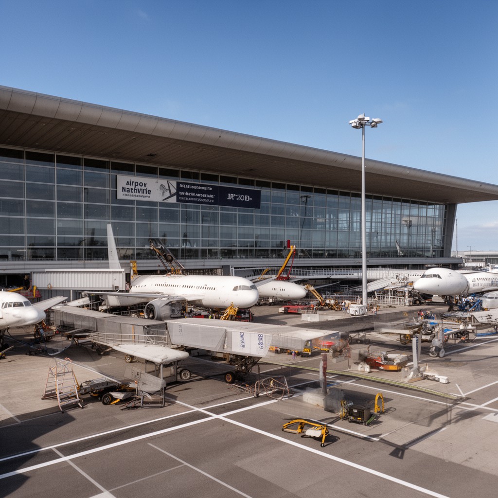 AI-generated illustration of Nashville International Airport