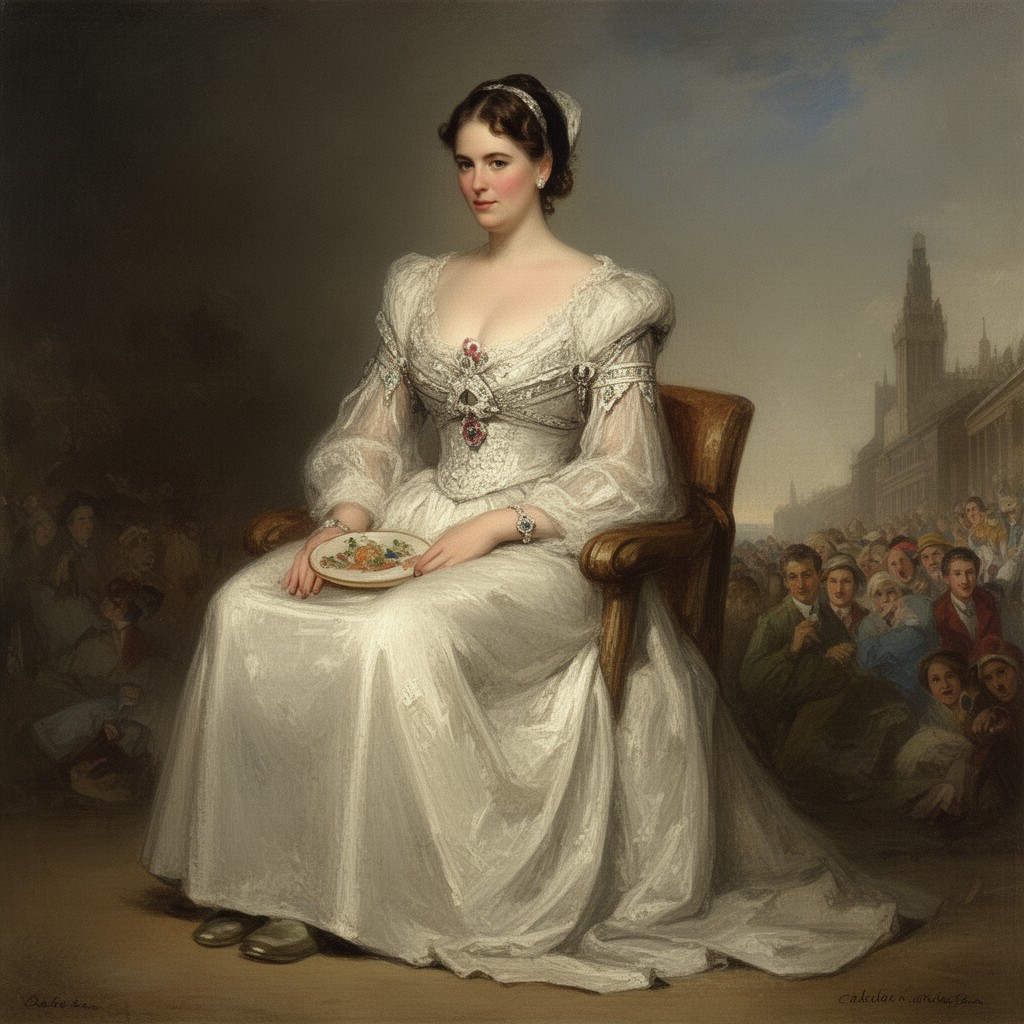 AI-generated illustration of Adelaide of Saxe-Meiningen