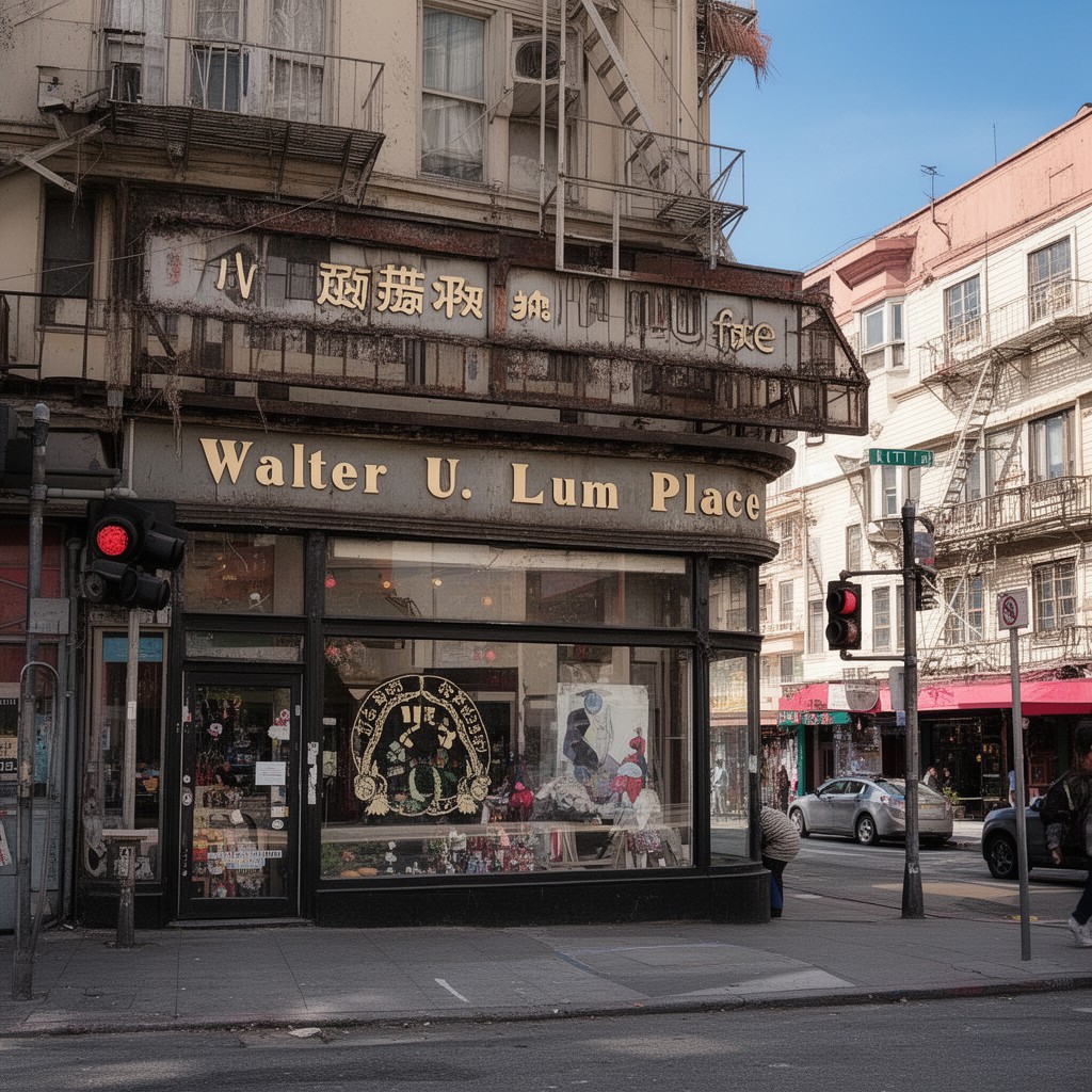 AI-generated illustration of Walter U. Lum Place
