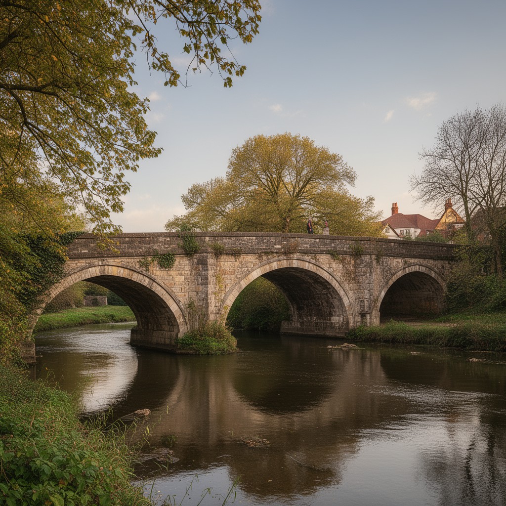 AI-generated illustration of Leatherhead Bridge