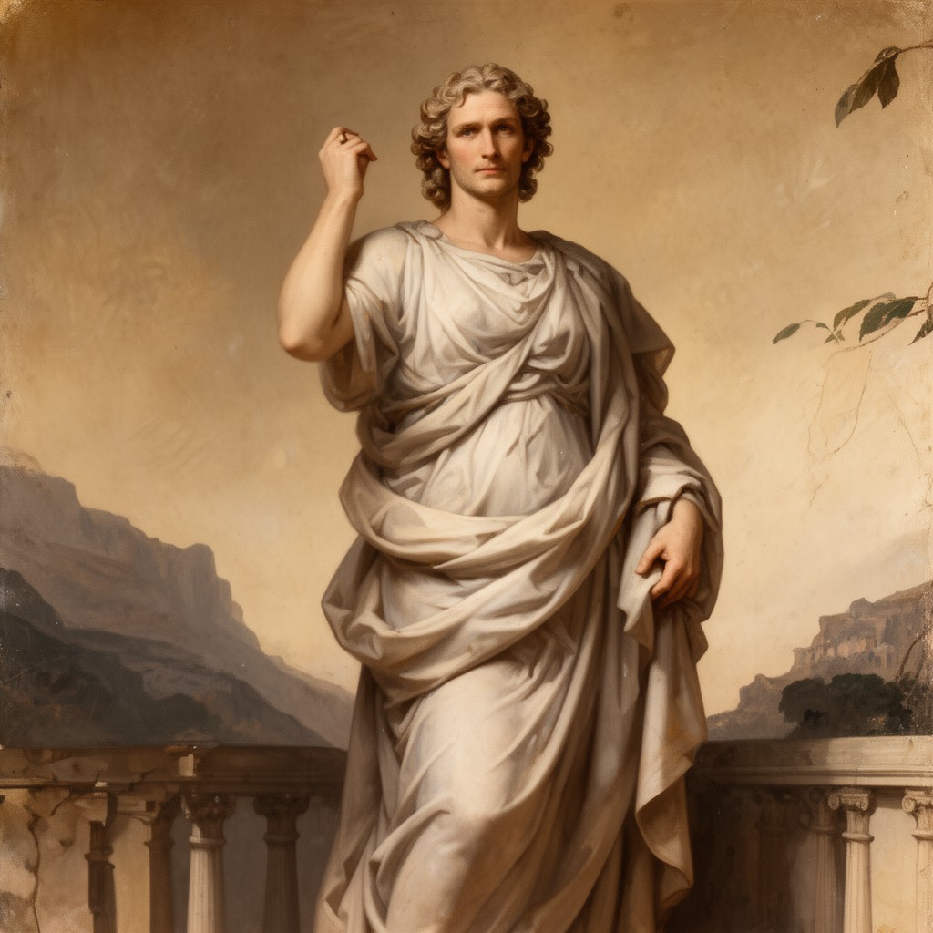 AI-generated illustration of Isocrates