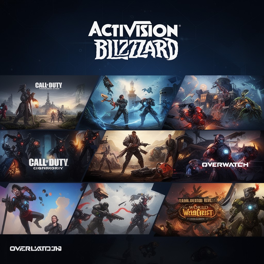 AI-generated illustration of Activision Blizzard