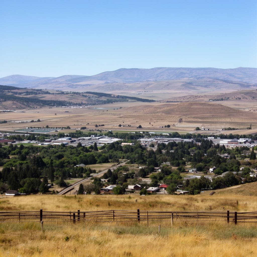 AI-generated illustration of Umatilla County, Oregon