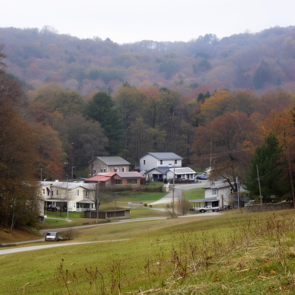 AI-generated illustration of Melrose, West Virginia