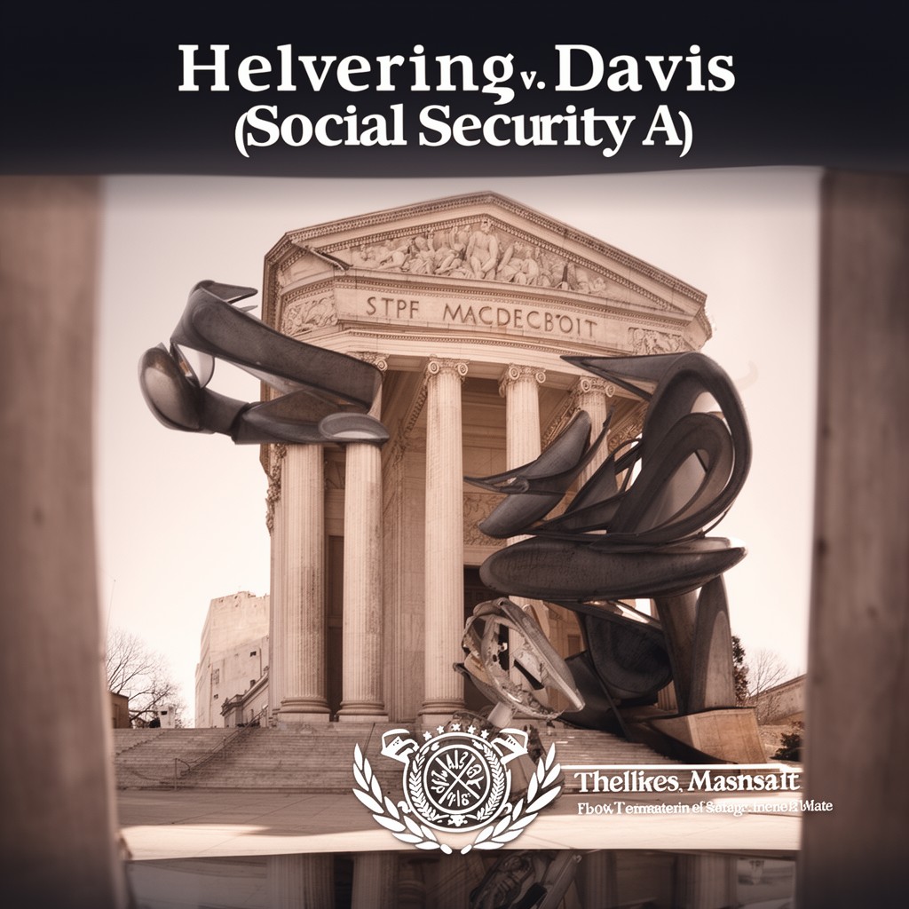 AI-generated illustration of Helvering v. Davis