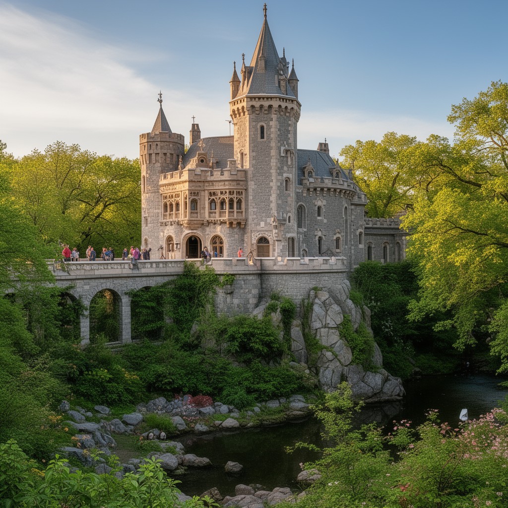 AI-generated illustration of Belvedere Castle, Central Park