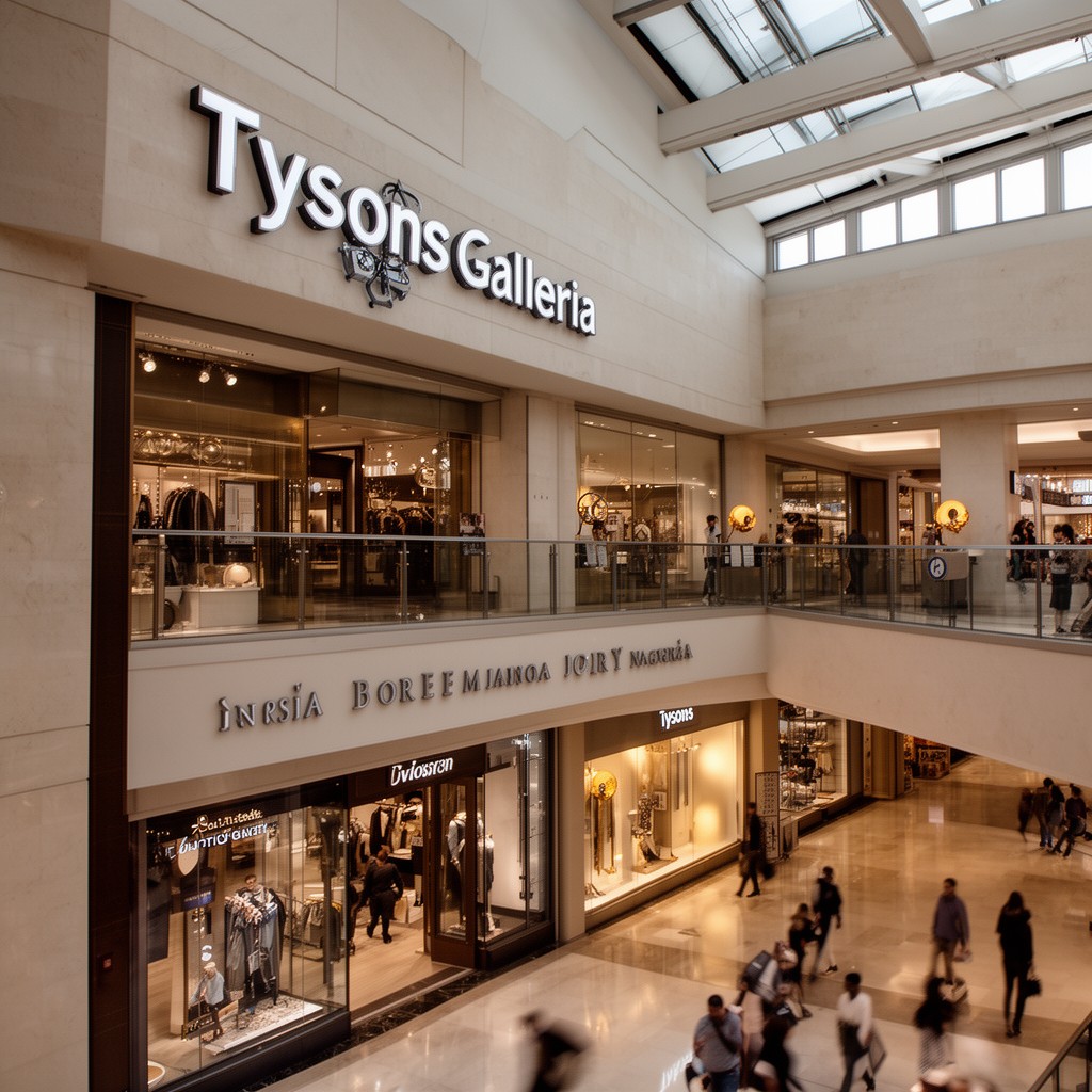AI-generated illustration of Tysons Galleria