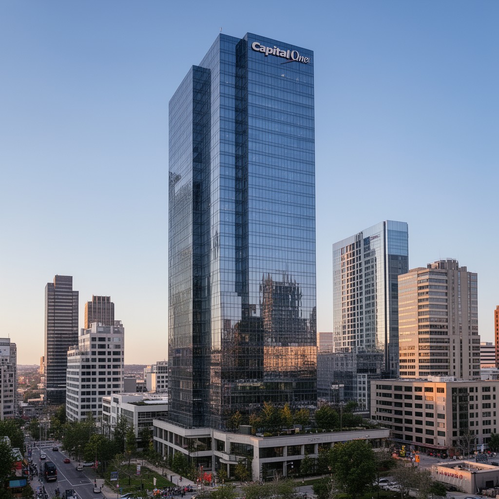 AI-generated illustration of Capital One Tower