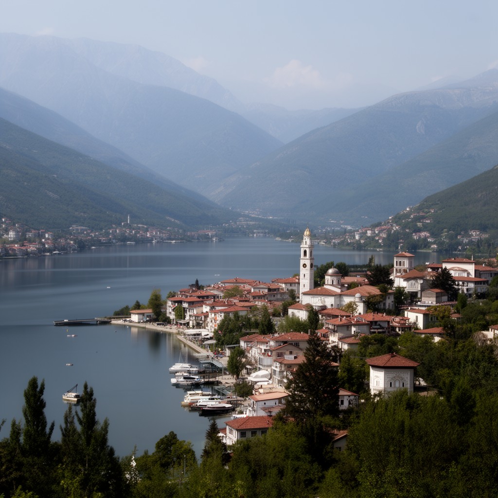 AI-generated illustration of Kastoria (regional unit)