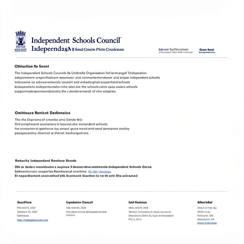 AI-generated illustration of Independent Schools Council