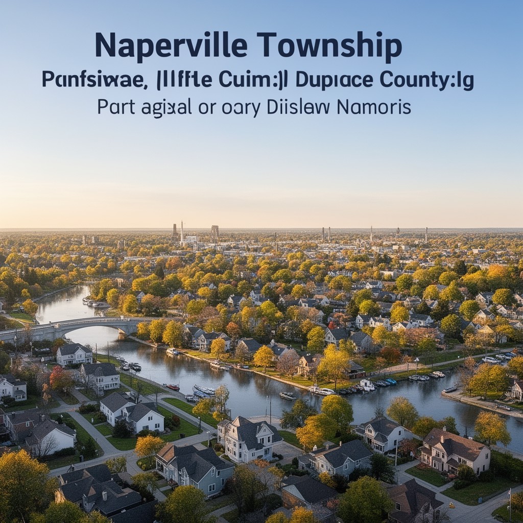 AI-generated illustration of Naperville Township, DuPage County, Illinois