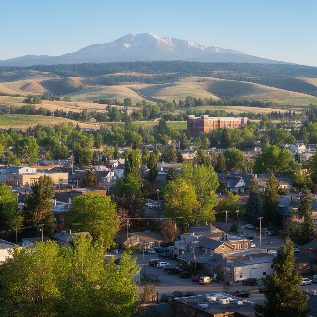 AI-generated illustration of Moscow, Idaho