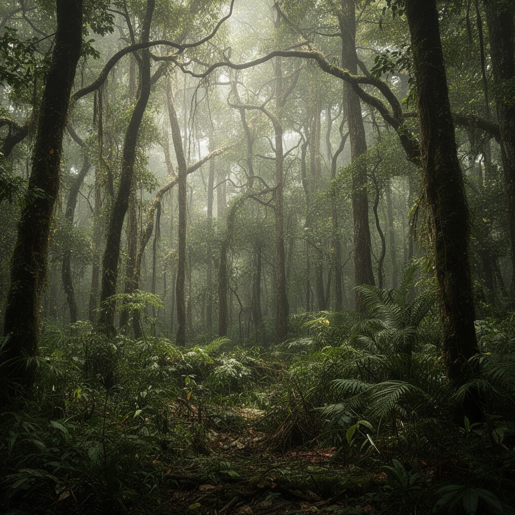 AI-generated illustration of Guinean forests of West Africa