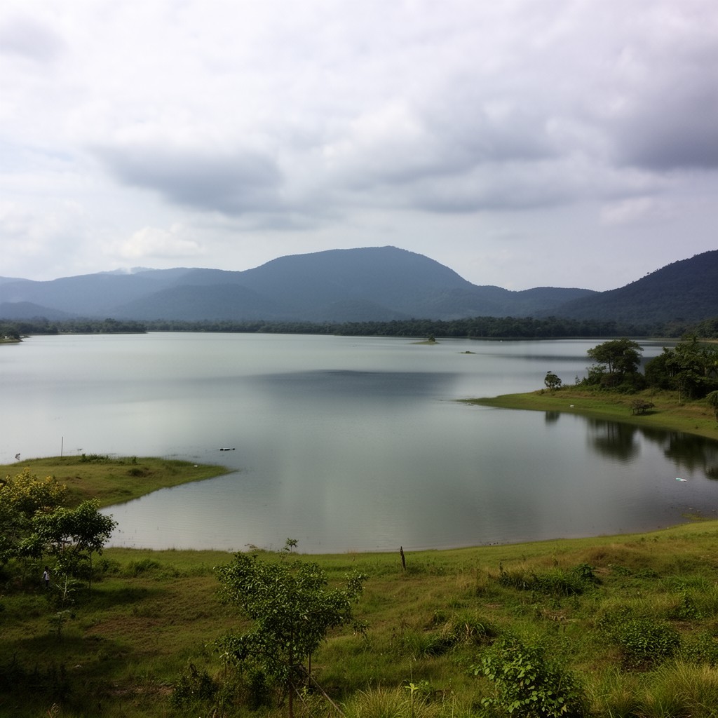 AI-generated illustration of Laguna de Bay