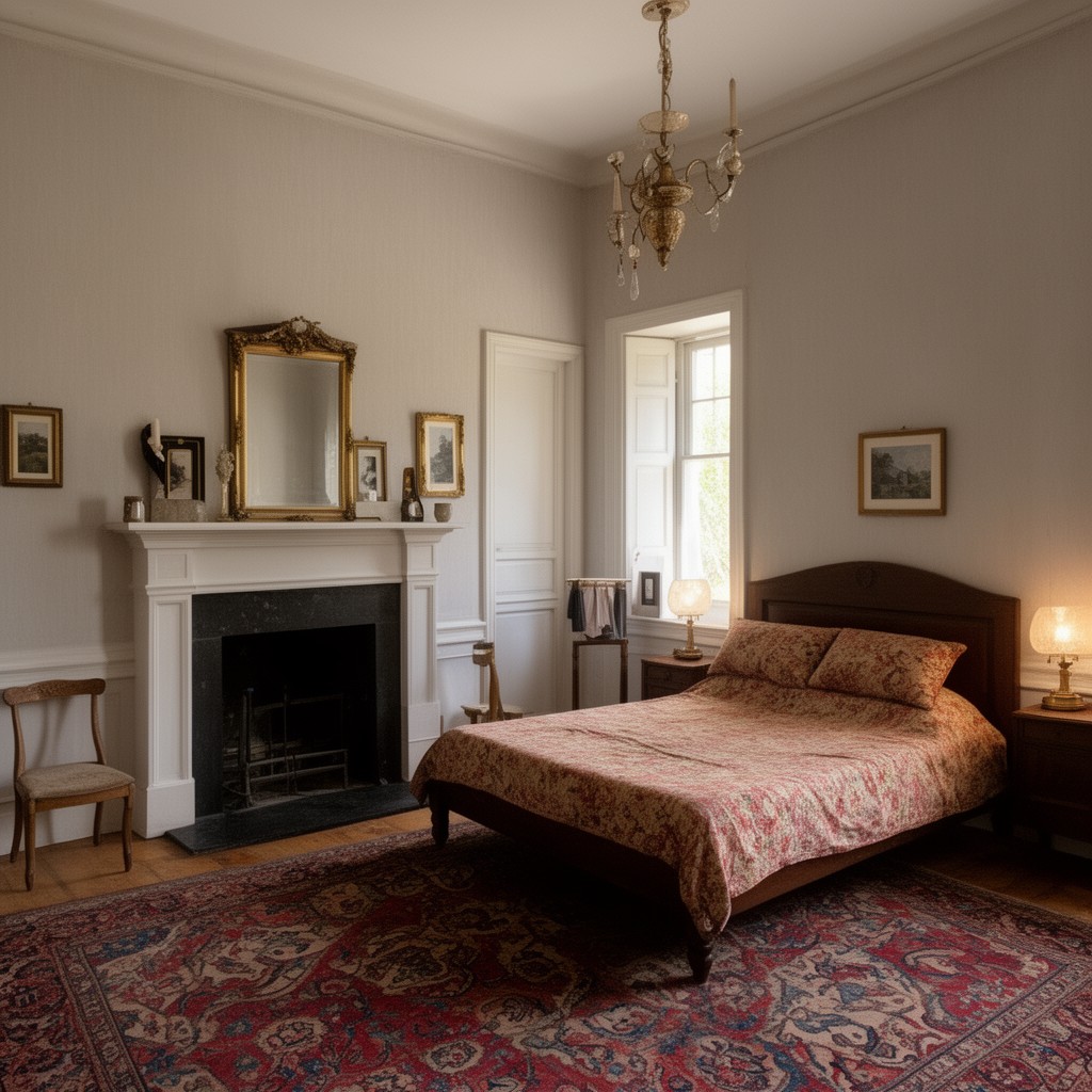 AI-generated illustration of Napoleon’s bedroom