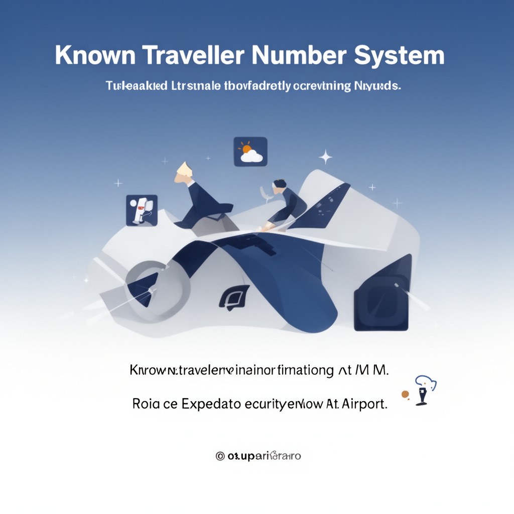 AI-generated illustration of Known Traveler Number system