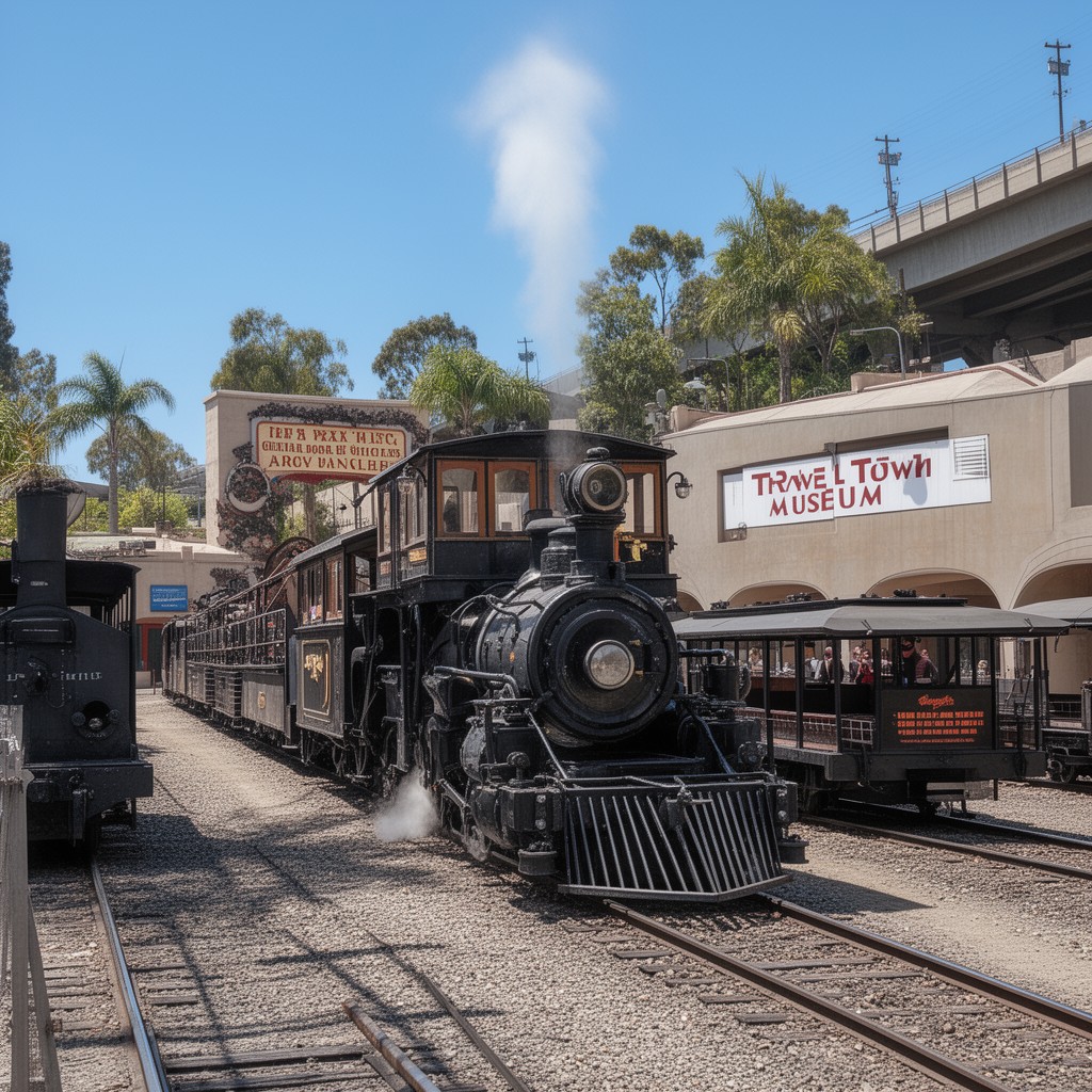 AI-generated illustration of Travel Town Museum