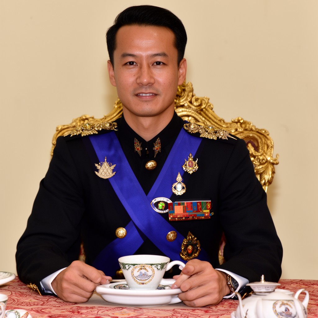 AI-generated illustration of King of Cambodia