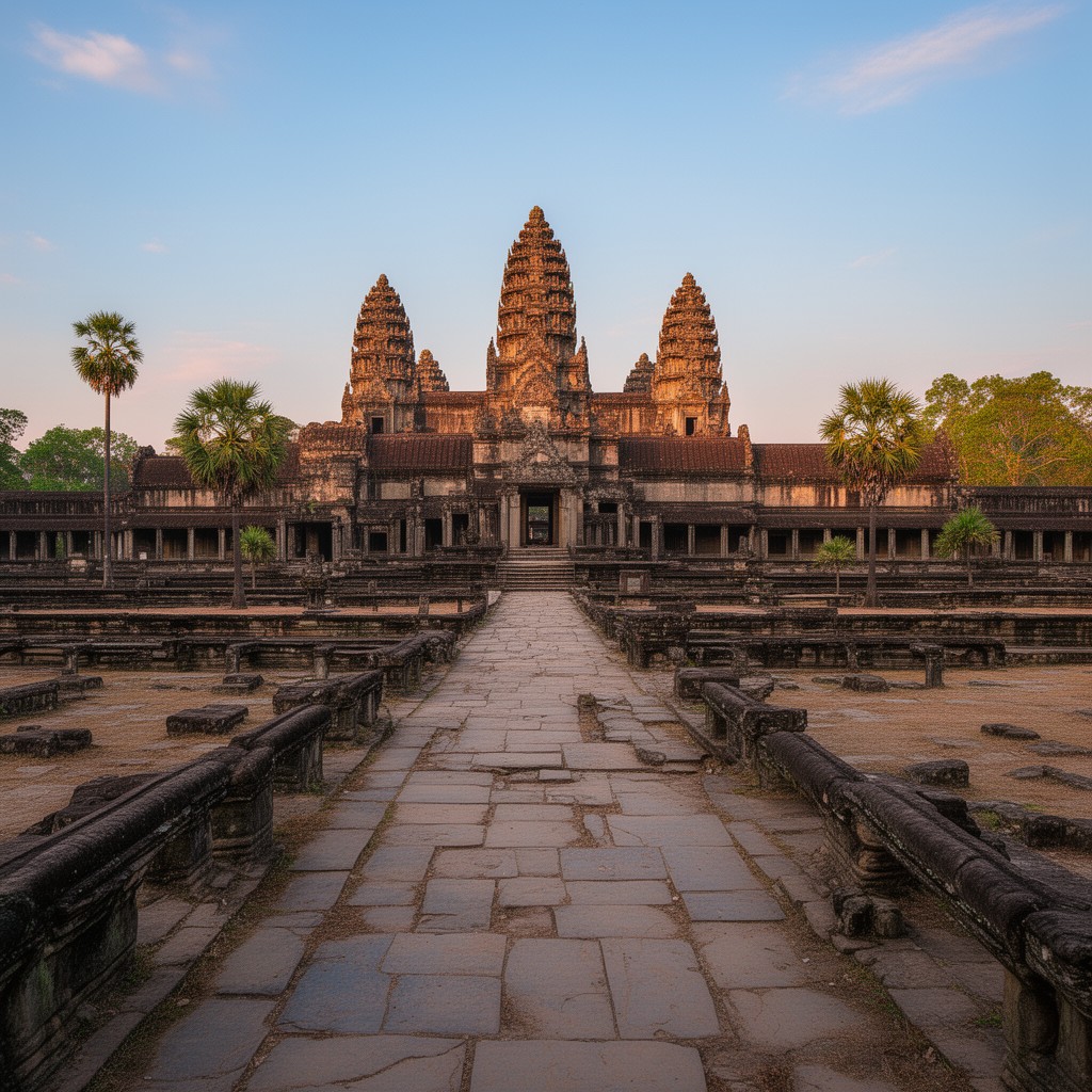AI-generated illustration of Angkor Wat