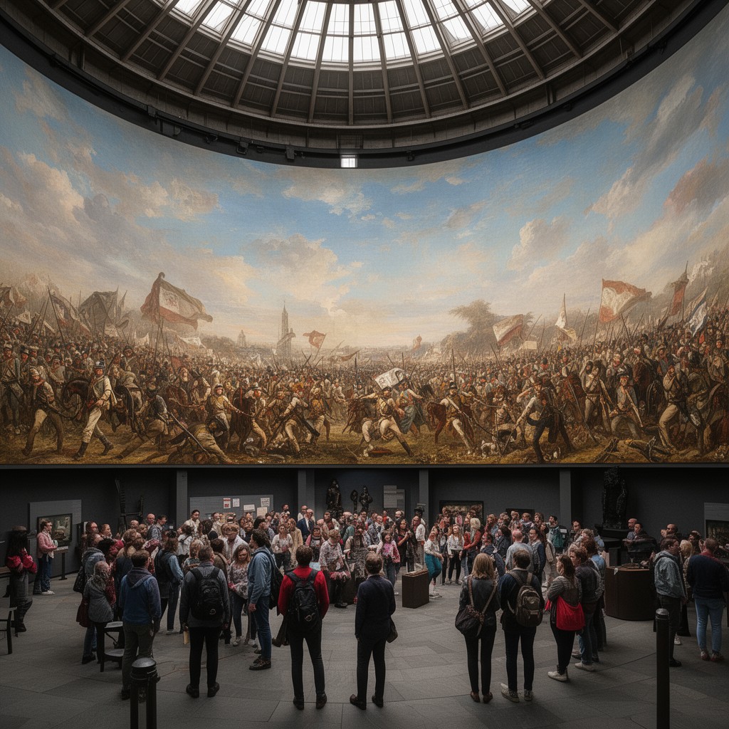 AI-generated illustration of Panorama of the Battle of Racławice