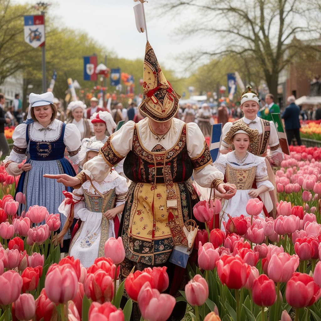 AI-generated illustration of Tulip Time Festival
