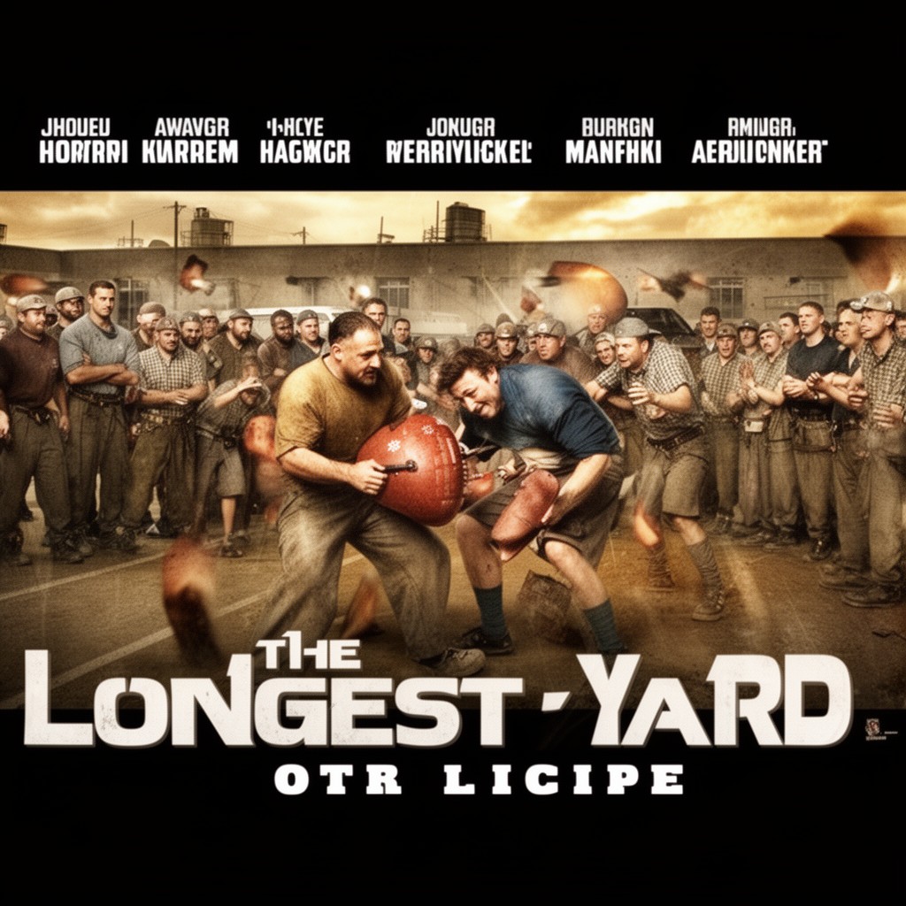 AI-generated illustration of The Longest Yard (2005 film)