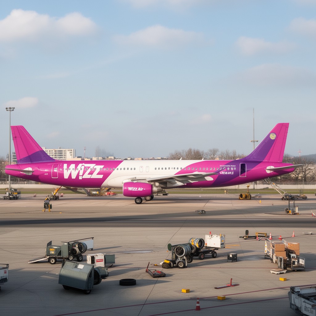 AI-generated illustration of Wizz Air