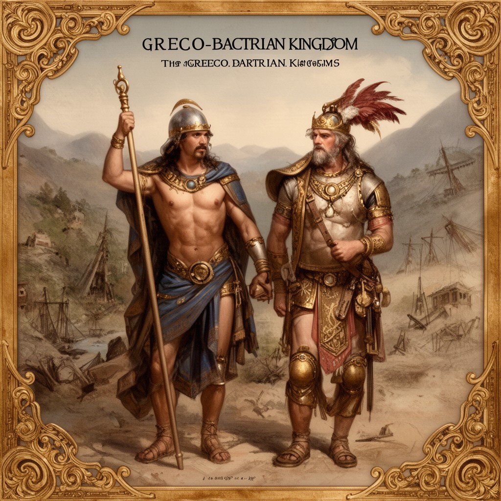 AI-generated illustration of Greco-Bactrian Kingdom
