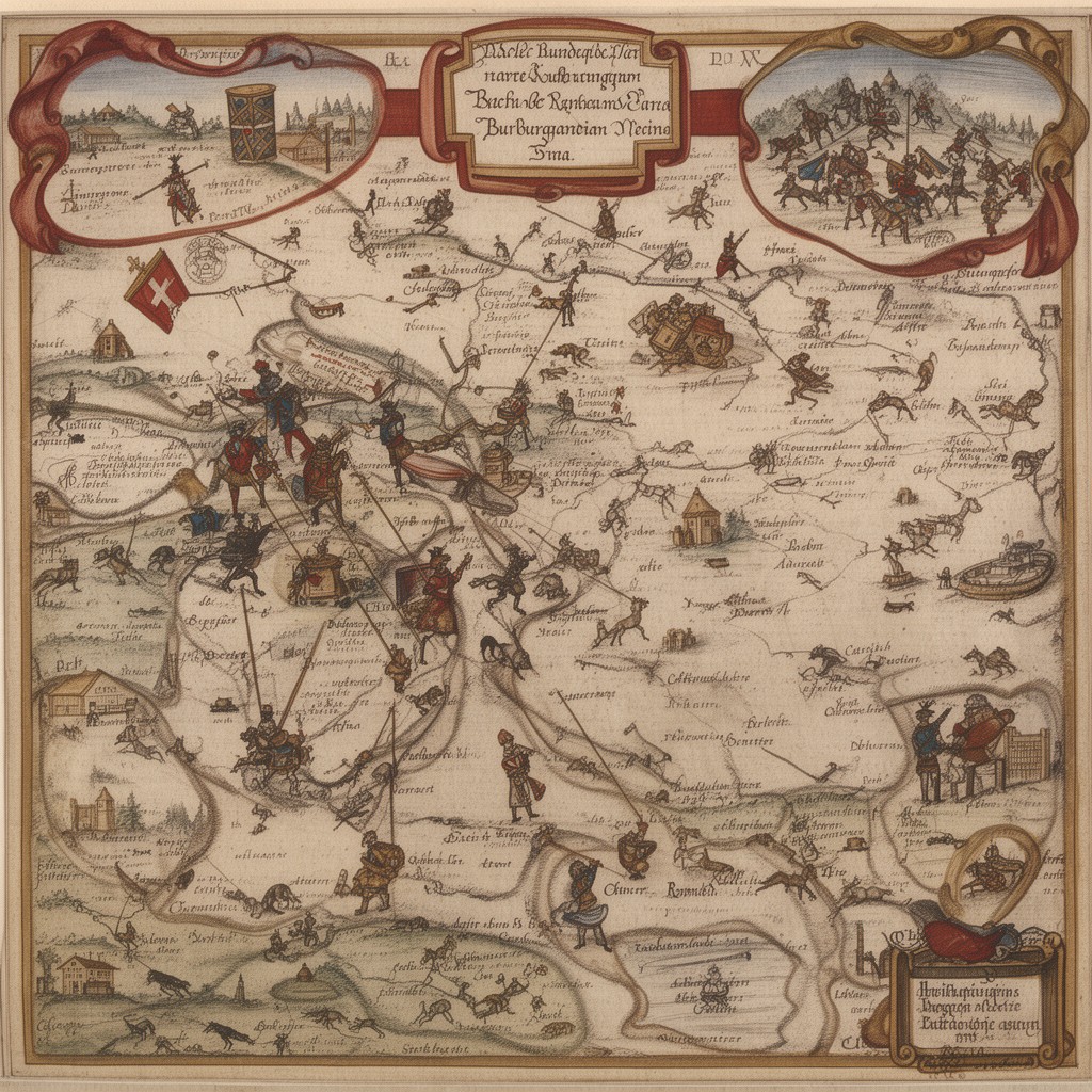 AI-generated illustration of Burgundian Wars