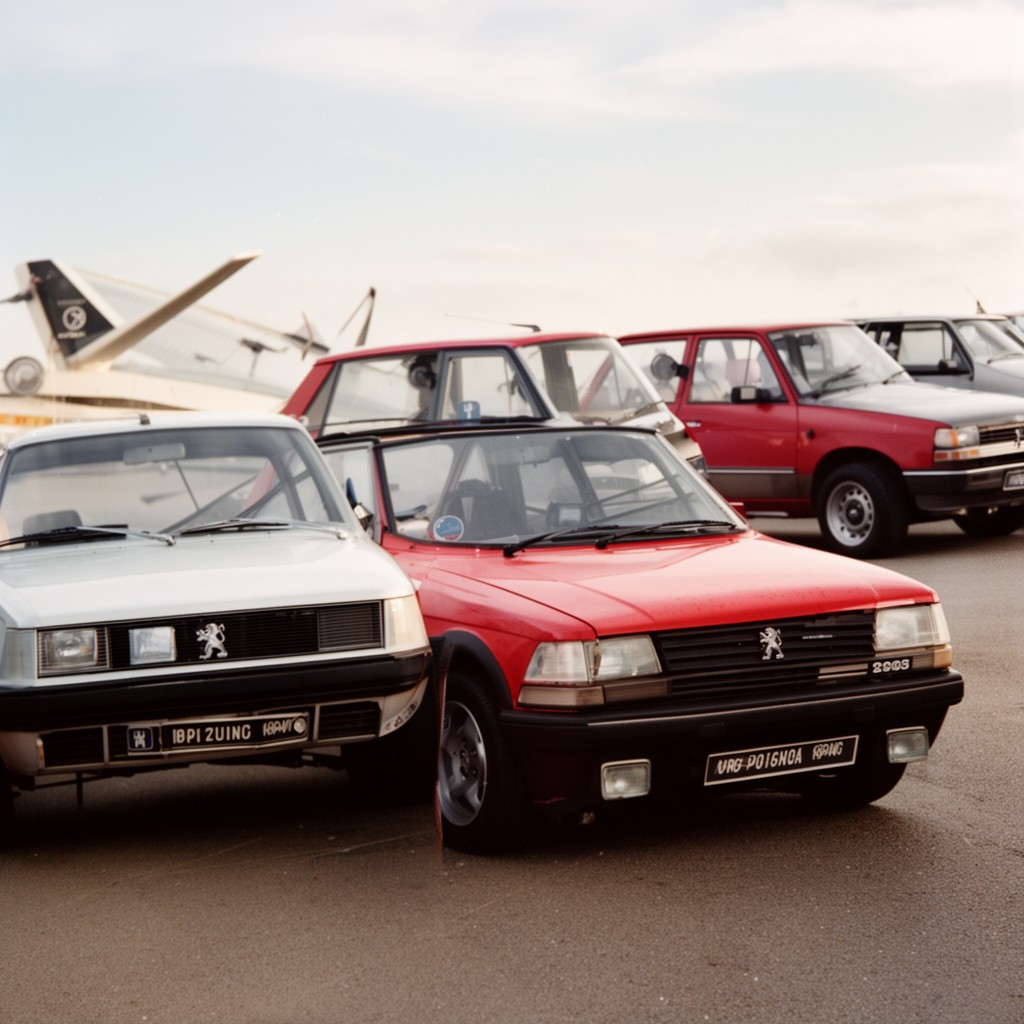 AI-generated illustration of Peugeot 205