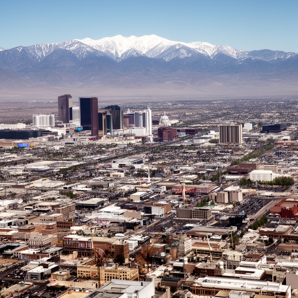 AI-generated illustration of Reno–Sparks metropolitan area
