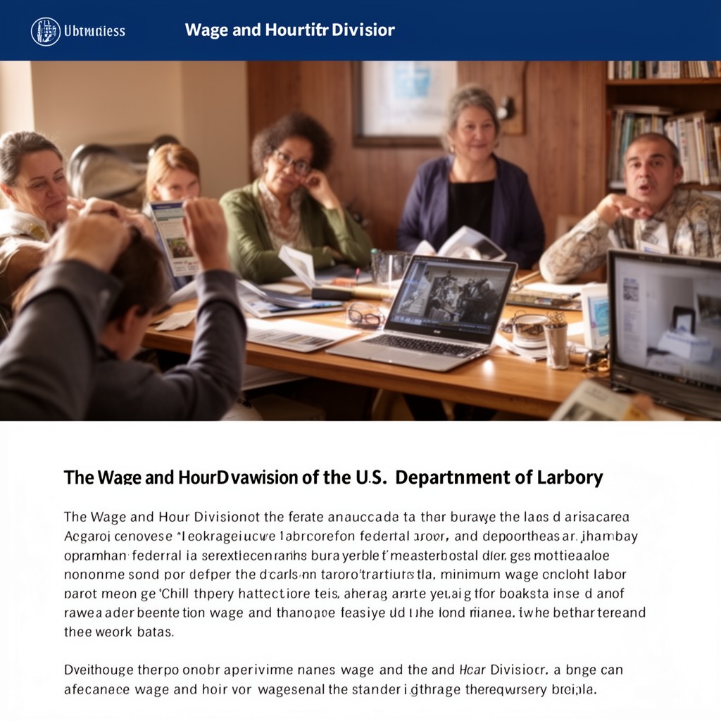 AI-generated illustration of Wage and Hour Division of the U.S. Department of Labor