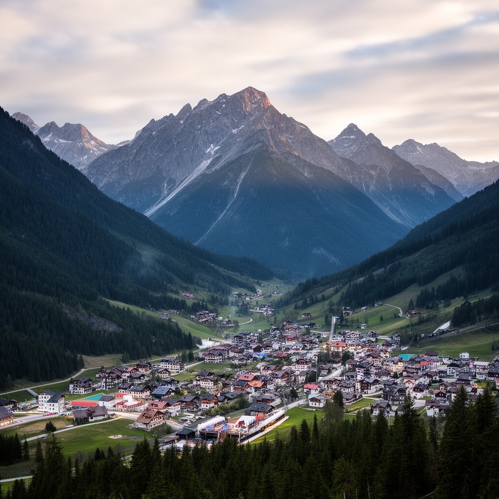 AI-generated illustration of Kranjska Gora