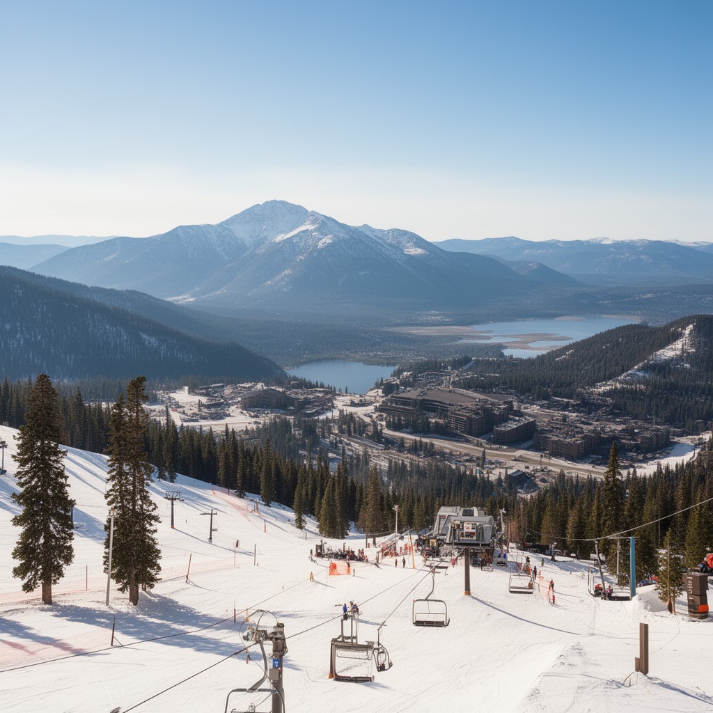 AI-generated illustration of Mt. Rose Ski Tahoe