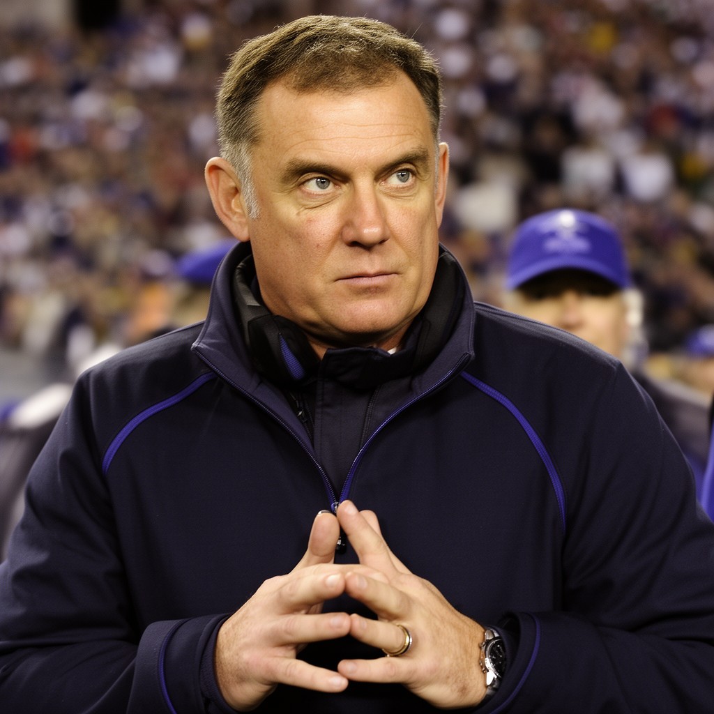 AI-generated illustration of Brian Billick