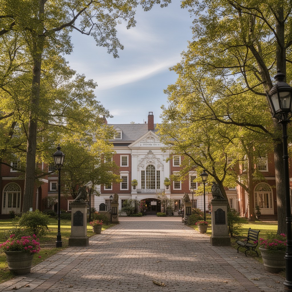 AI-generated illustration of Seven Sisters colleges