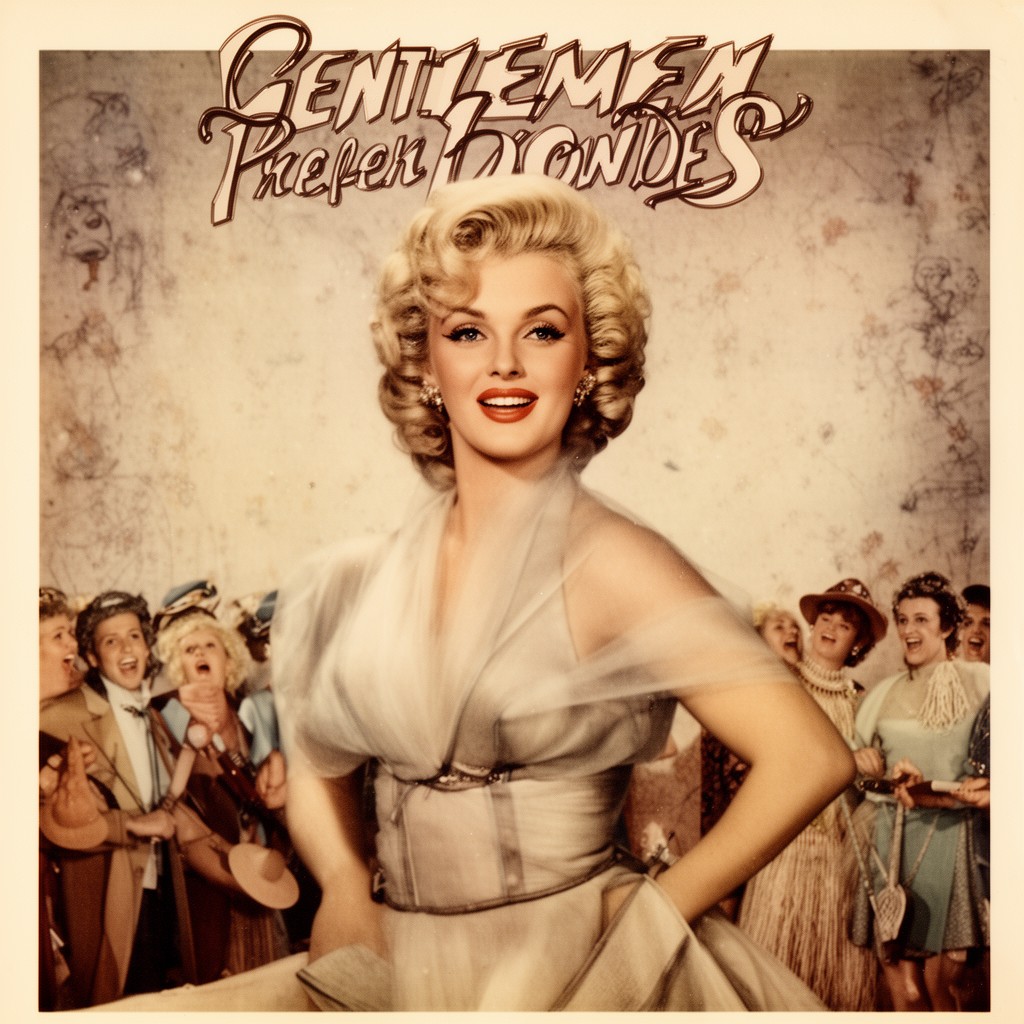 AI-generated illustration of Gentlemen Prefer Blondes