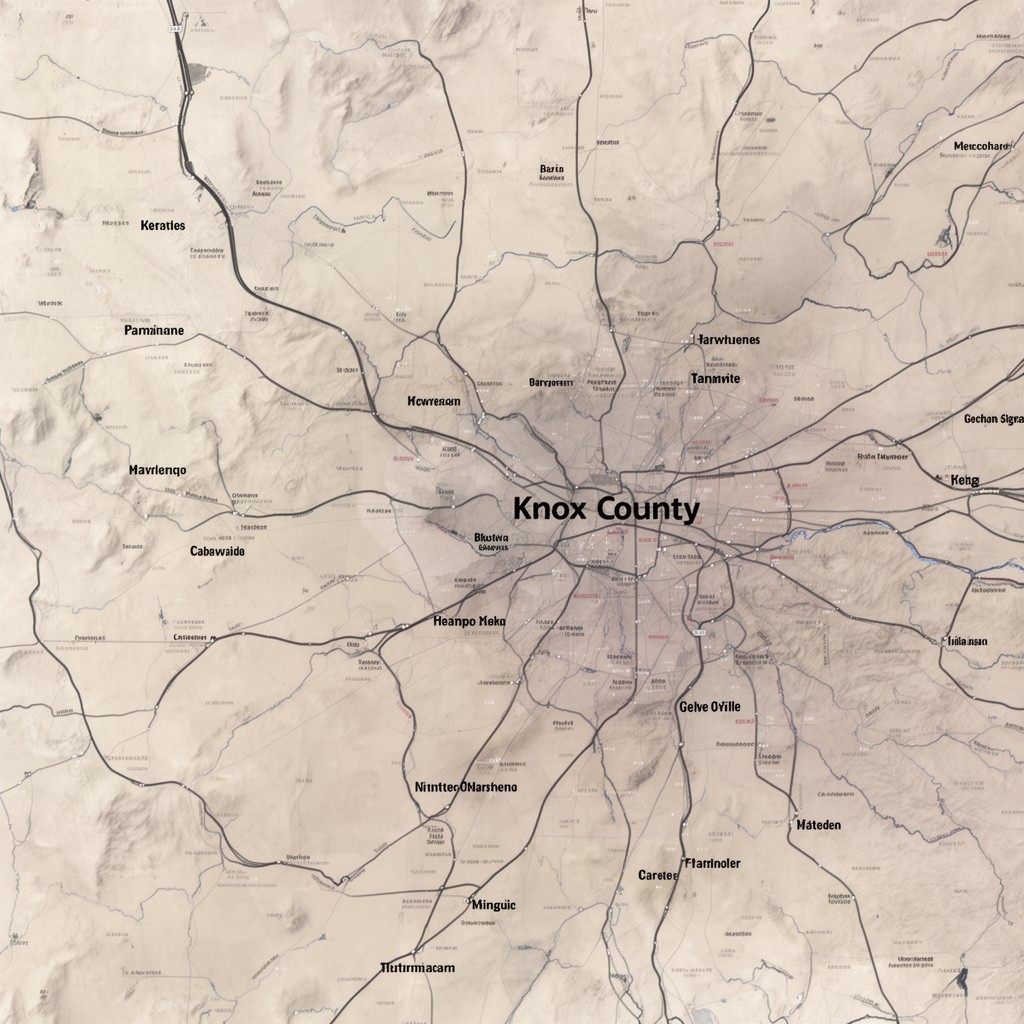 AI-generated illustration of Knox County, Tennessee