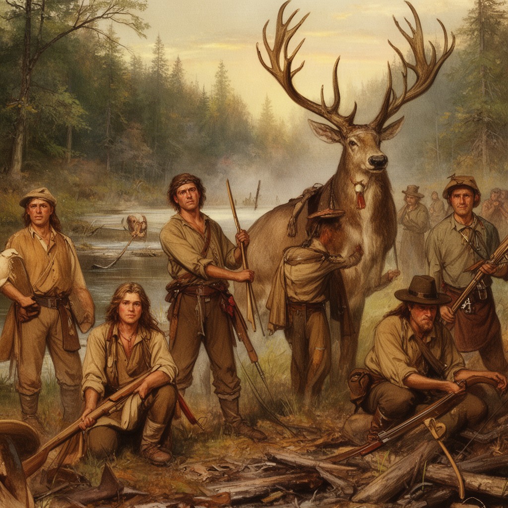 AI-generated illustration of The Deerslayer