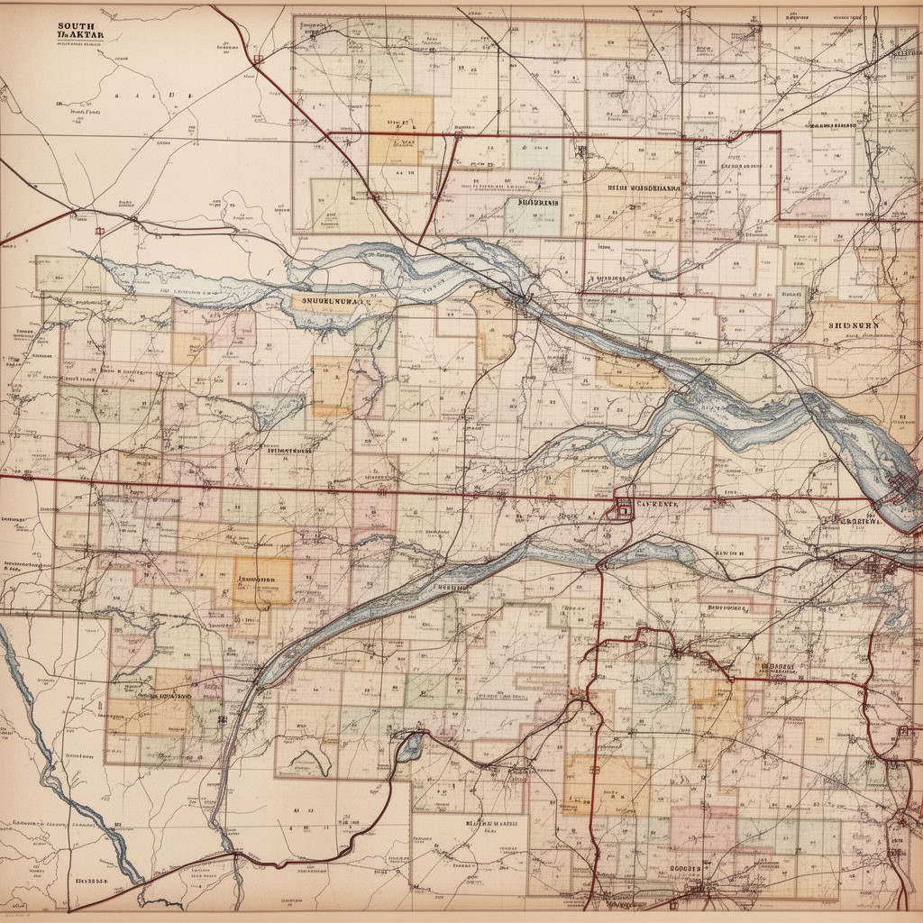 AI-generated illustration of southeastern South Dakota