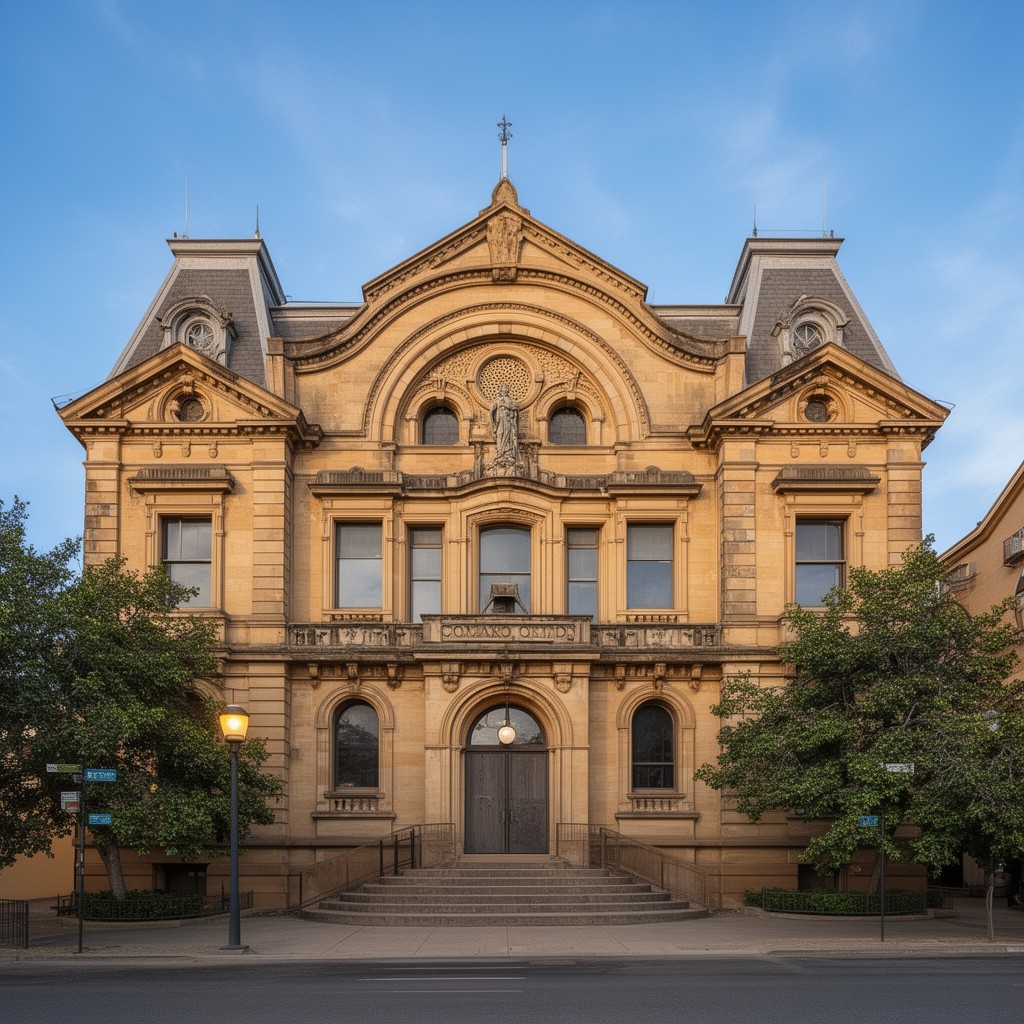AI-generated illustration of Maitland Court House