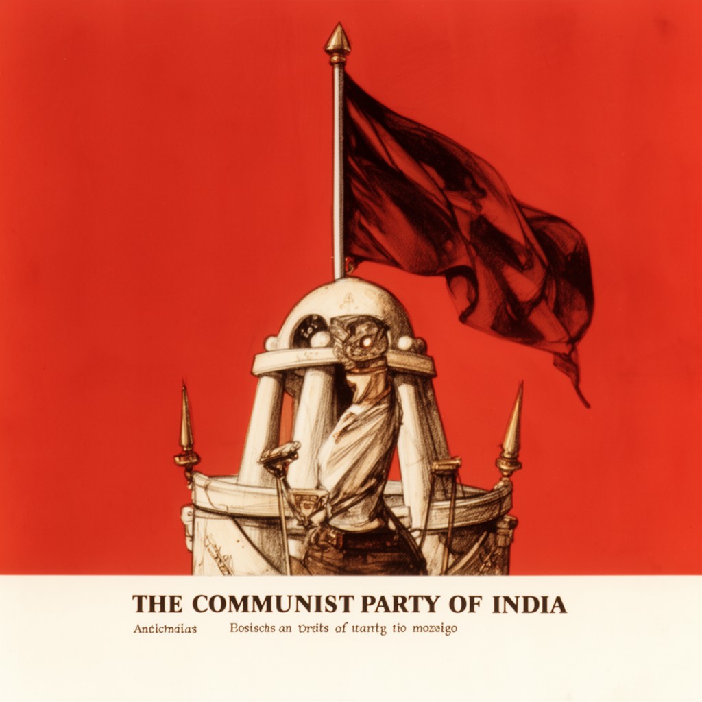 AI-generated illustration of Communist Party of India