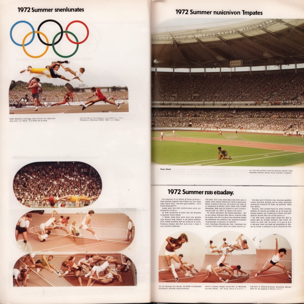 AI-generated illustration of 1972 Summer Olympics (Munich)